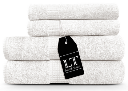 Lavish Touch 100% Cotton 600 GSM Melrose Towel Set - Kea Global