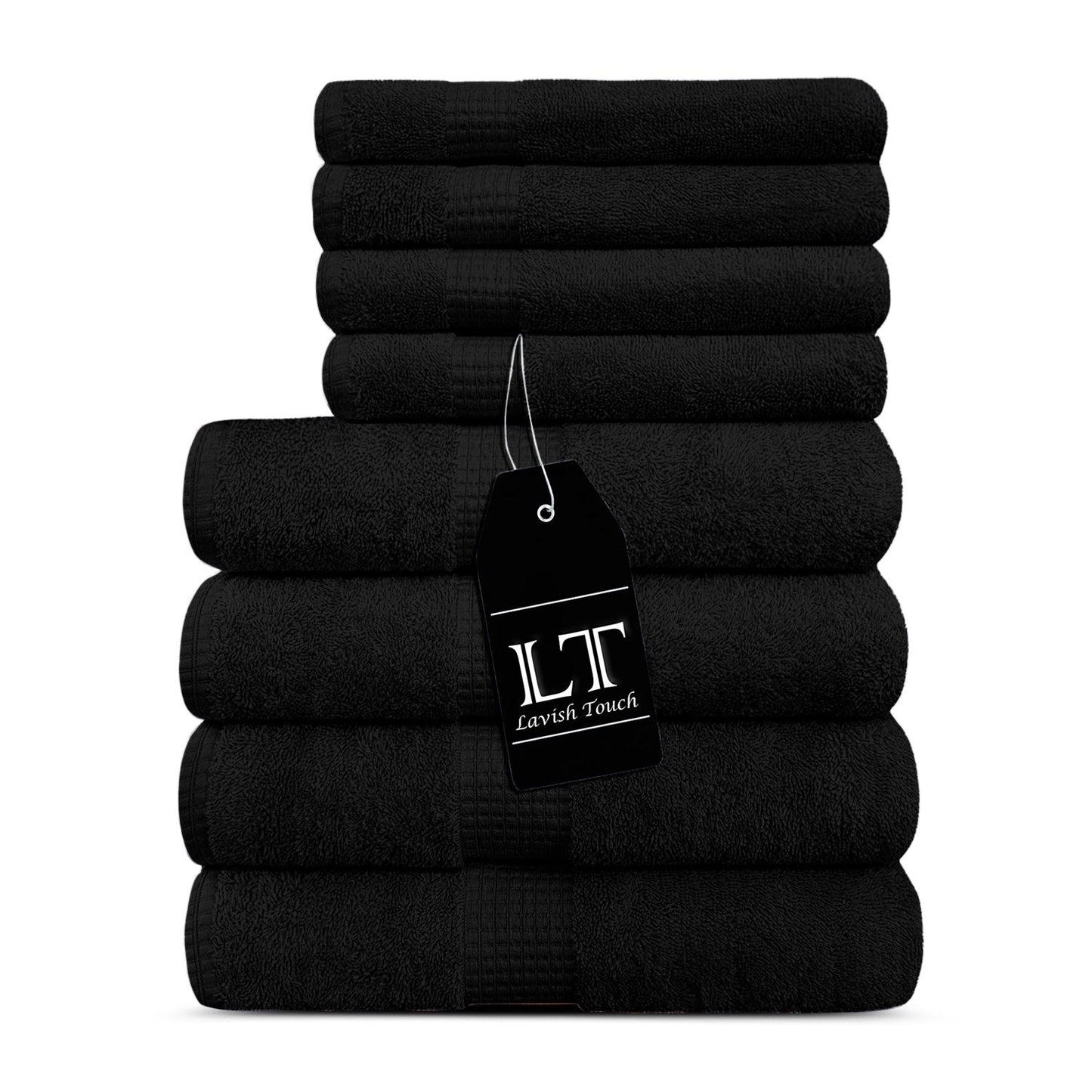 Lavish Touch 100% Cotton 600 GSM Melrose Towel Set - Kea Global