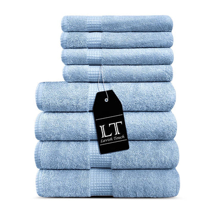 Lavish Touch 100% Cotton 600 GSM Melrose Towel Set - Kea Global