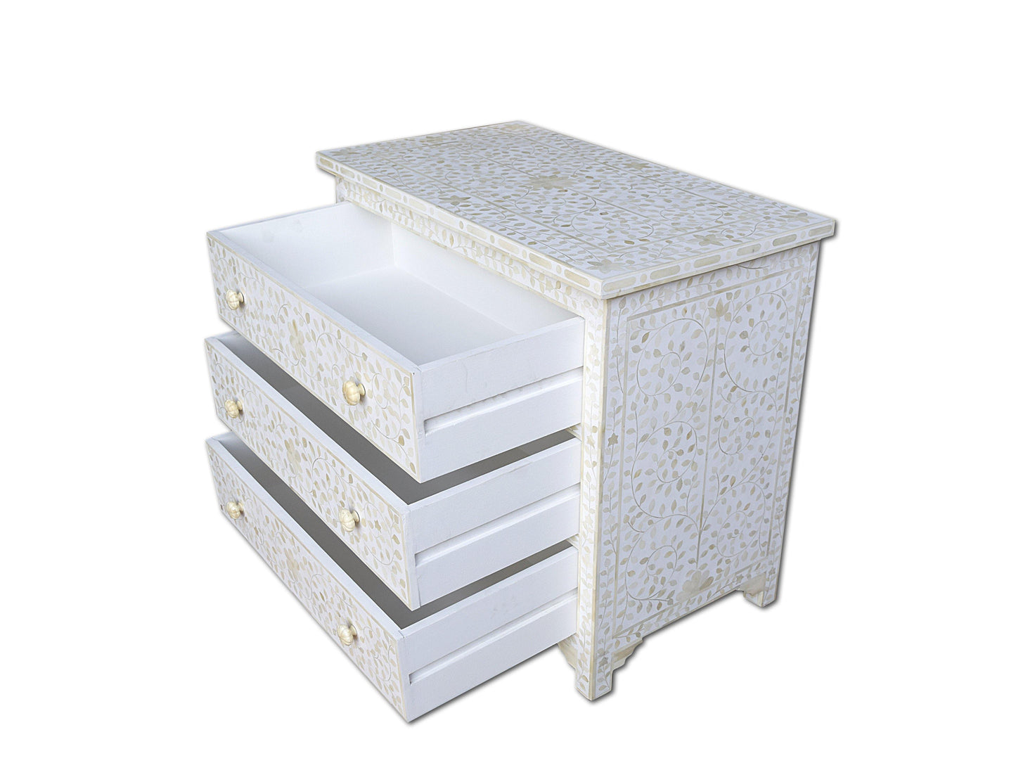 Lavish Touch Lamina Drawer Chest - Bone Inlay - Kea Global