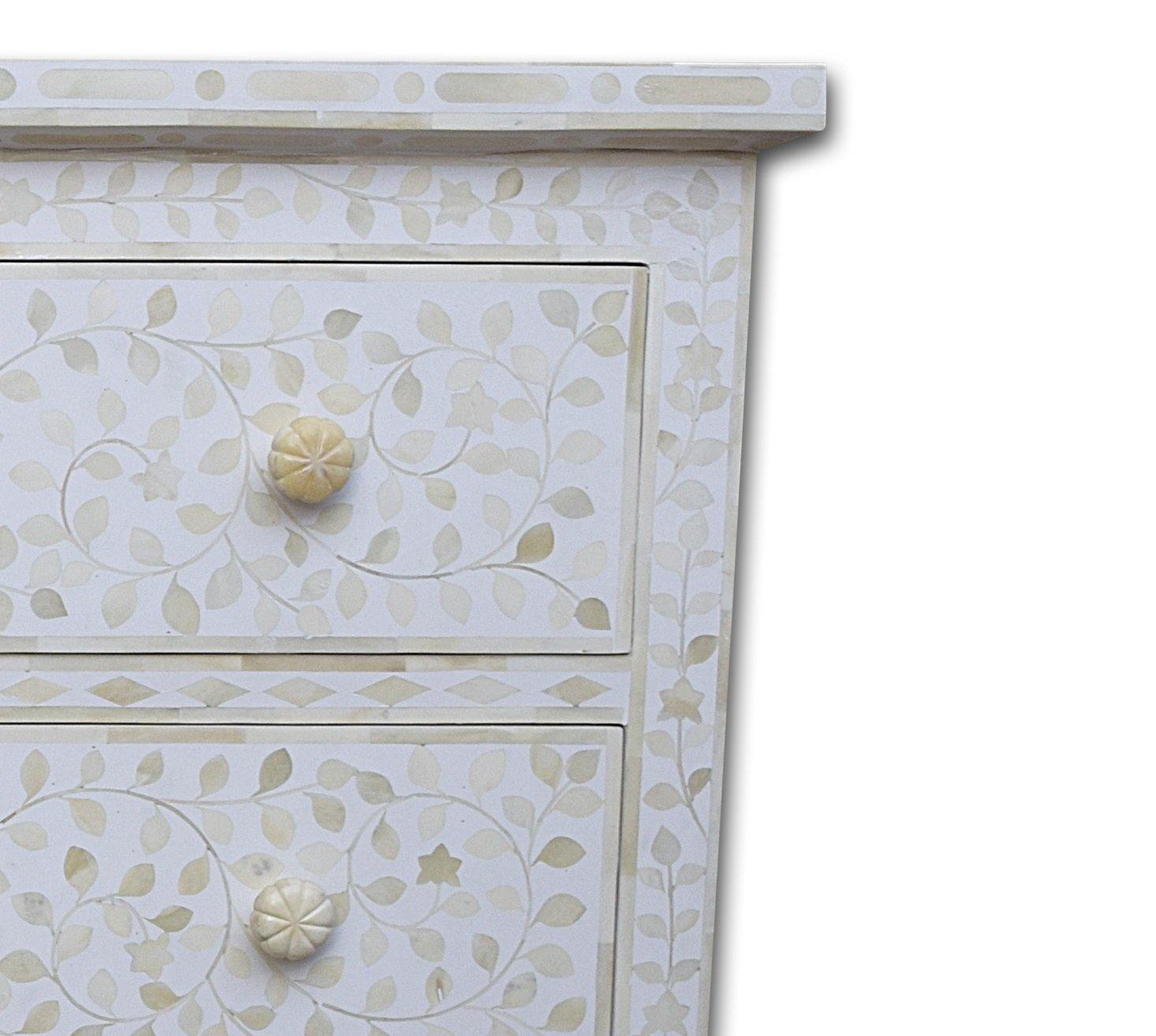 Lavish Touch Lamina Drawer Chest - Bone Inlay - Kea Global