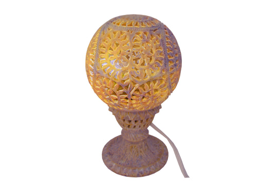 lavish-touch-chinar-carved-lamp-natural-stone