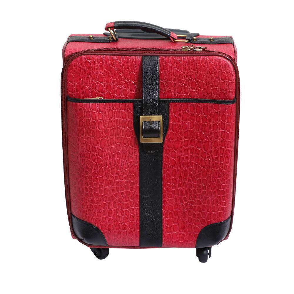 Lavish Touch Mulford Trolley Bag
 Leather - Red - Kea Global