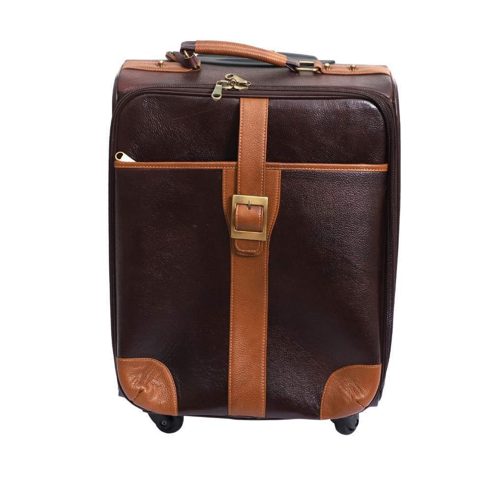 Lavish Touch Mulford Trolley Bag
 Leather - Brown - Kea Global