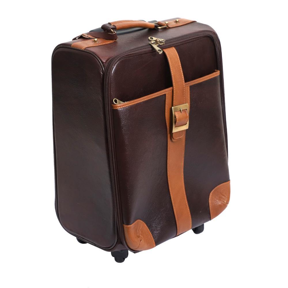 Lavish Touch Mulford Trolley Bag
 Leather - Brown - Kea Global