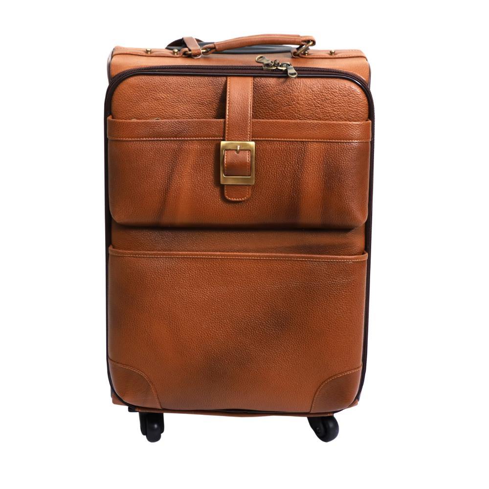 Lavish Touch Elm Trolley Bag
 Leather - Tan
 ( Without Texture ) - Kea Global