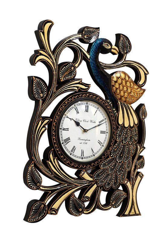 lavish-touch-peacock-clock