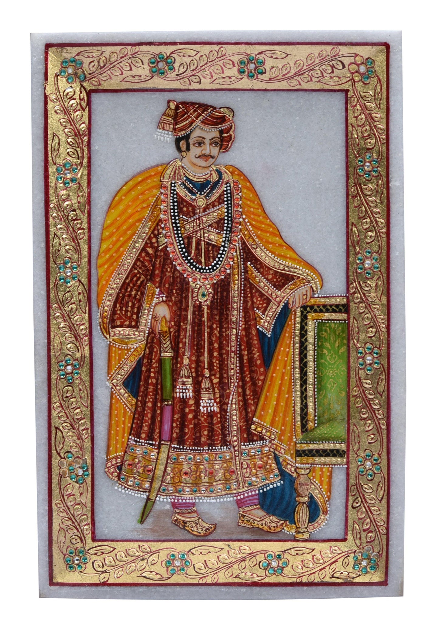 Lavish Touch Mughal Painting - King - Kea Global