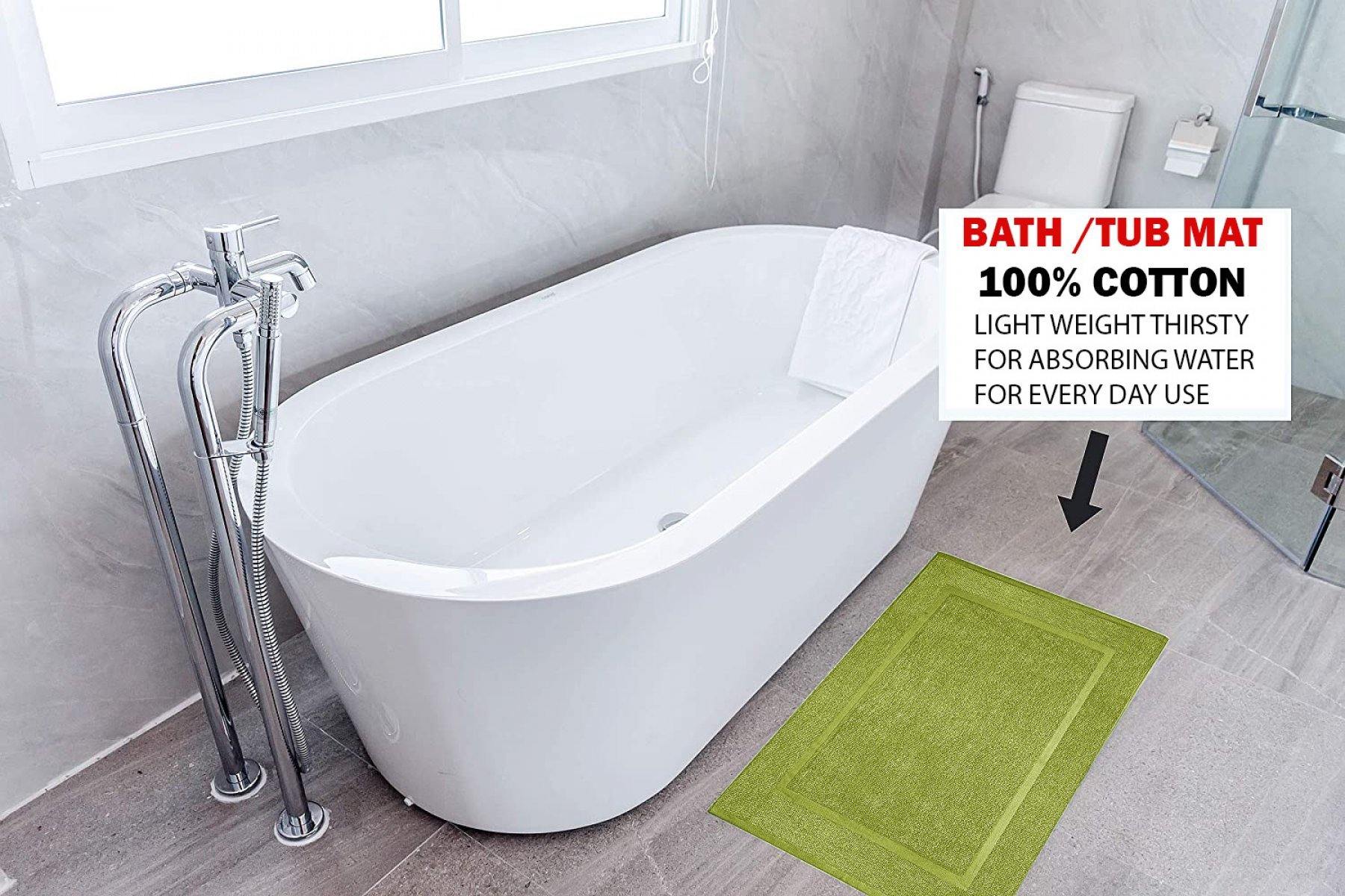 Lavish Touch 100% Ring Spun Cotton 600 GSM Pack of 24 Bath Mats - Kea Global